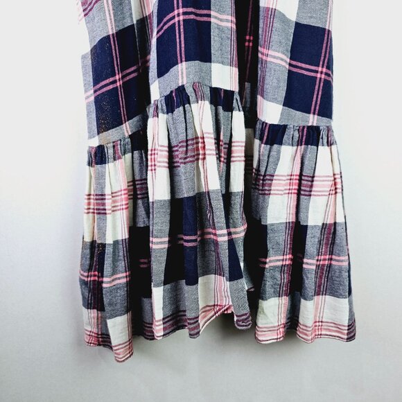 Isabella Sinclair Dickens Plaid Criss Cross Ruffle Hem Dress, Sz XS - Picture 7 of 10